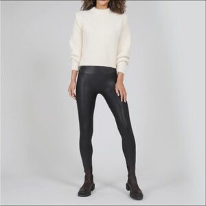 Spanx faux leather leggings- like new